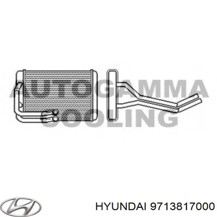 Радиатор печки 9713817000 Hyundai/Kia