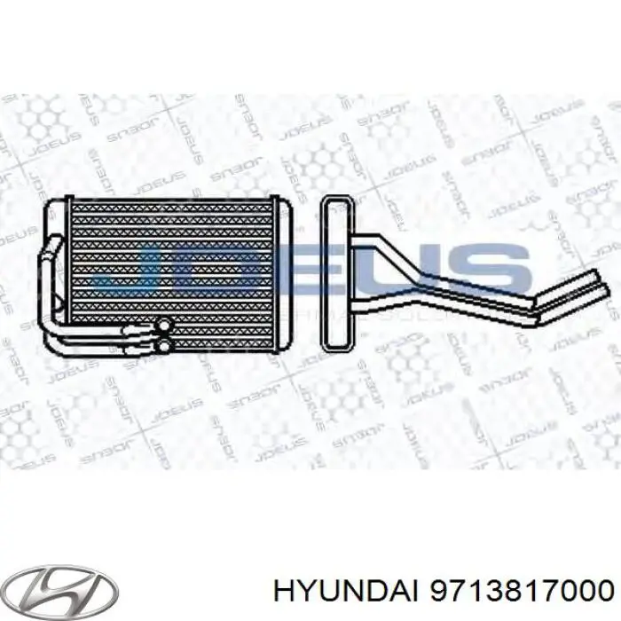 Купить 9713817000 Hyundai/Kia Радиатор печки