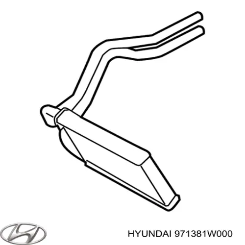 971381W000 Hyundai/Kia Радиатор отопителя салона