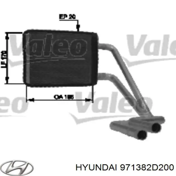 Радиатор печки (отопителя) Hyundai/Kia 971382D200 цена, от 31.67 USD