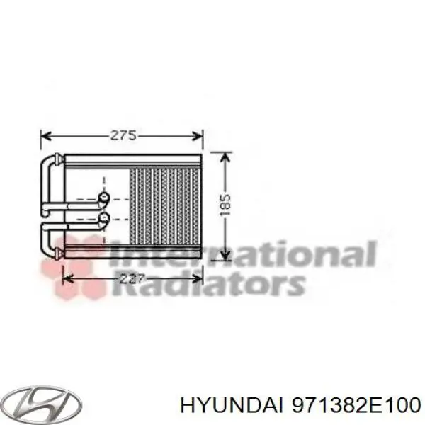 Радиатор печки (отопителя) Hyundai/Kia 971382E100 цена, от 63.70 USD