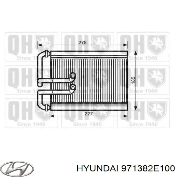 971382E100 Hyundai/Kia Радиатор отопителя салона
