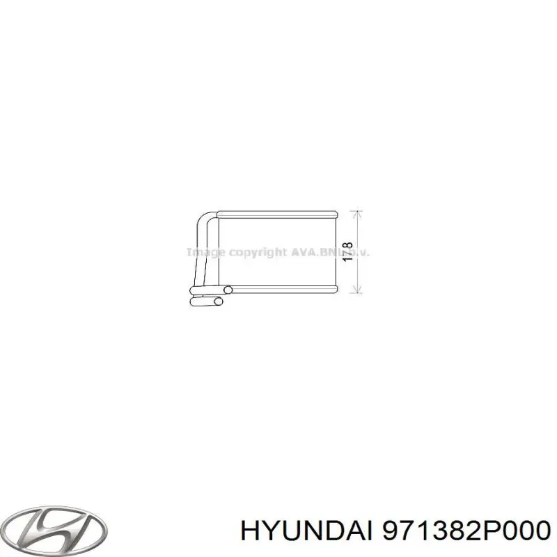 971382P000 Hyundai/Kia radiador de forno (de aquecedor)