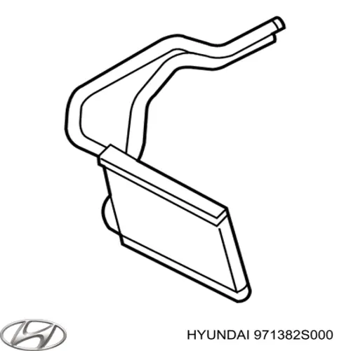 Радиатор печки (отопителя) Hyundai/Kia 971382S000