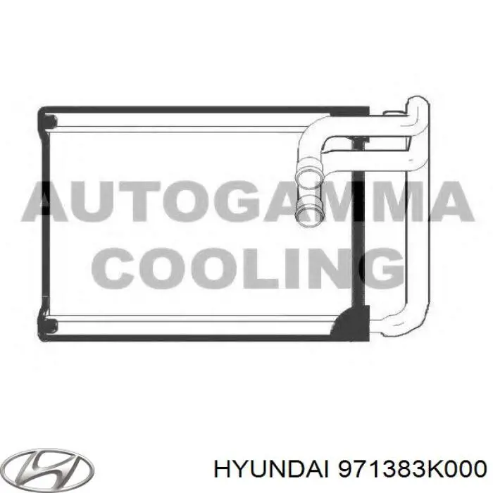 Радиатор отопителя Hyundai/Kia 971383K000