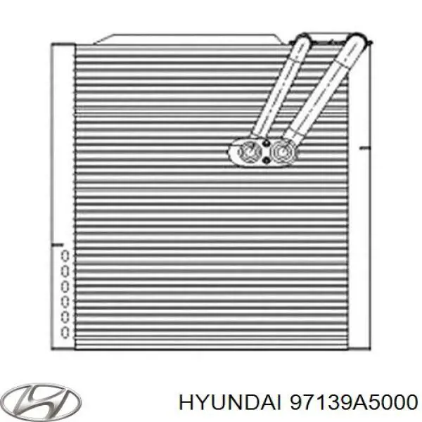 Испаритель кондиционера на Hyundai Elantra MD