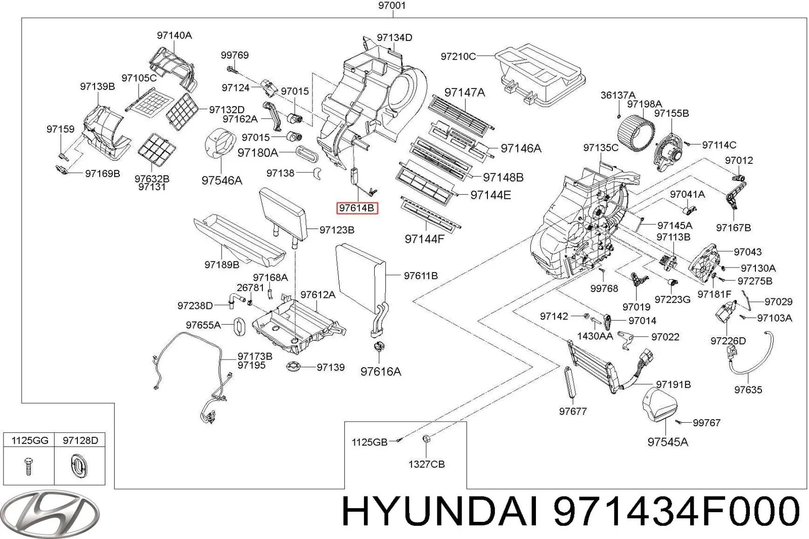  Hyundai/Kia 971434F000 цена, от 17.46 USD