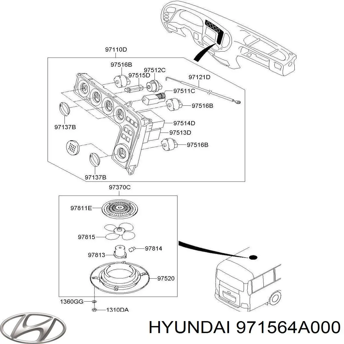 Купить 971564A000 Hyundai/Kia 