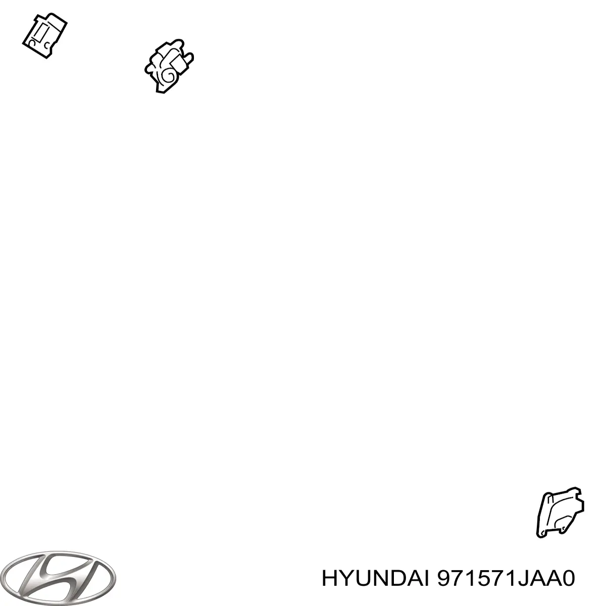 971571JAA0 Hyundai/Kia привод заслонки печки