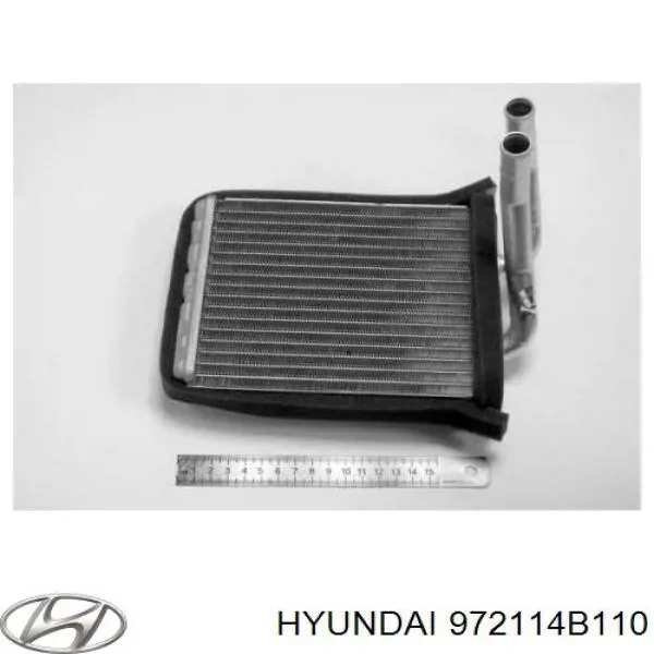 972114B110 Hyundai/Kia радиатор печки (отопителя задний)