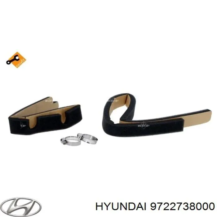 9722738000 Hyundai/Kia Радиатор отопителя салона