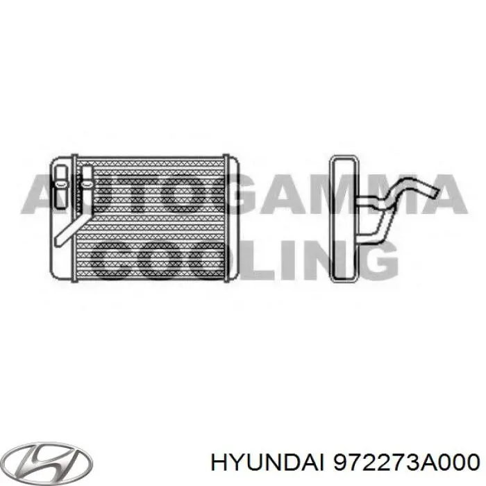 972273A000 Hyundai/Kia радиатор печки
