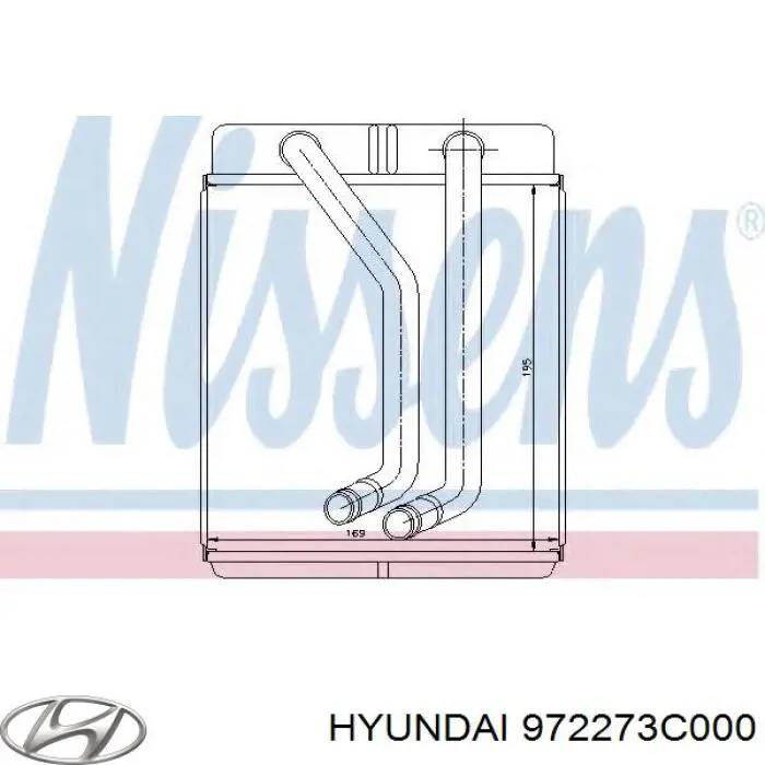 Купить 972273C000 Hyundai/Kia Радиатор печки