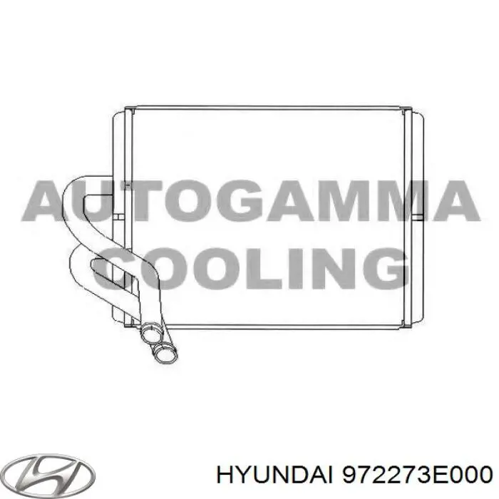 Радиатор печки 972273E000 Hyundai/Kia