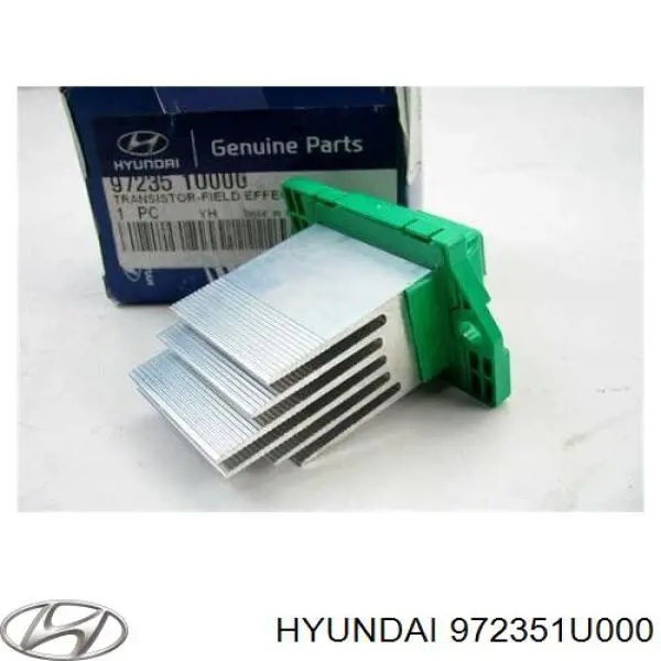 972351U000 Hyundai/Kia resistor (resistência de ventilador de forno (de aquecedor de salão))