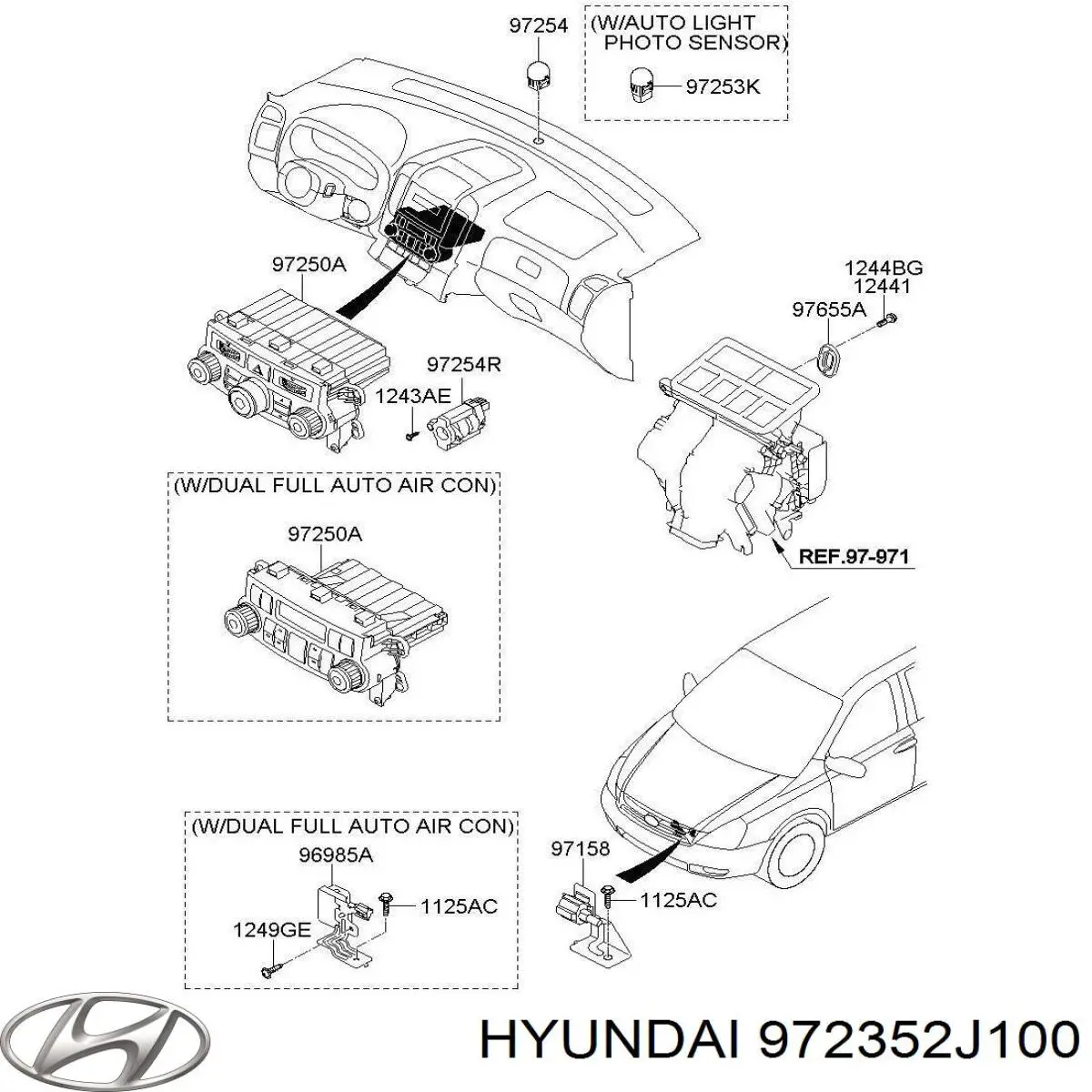 Купить 972352J100 Hyundai/Kia 