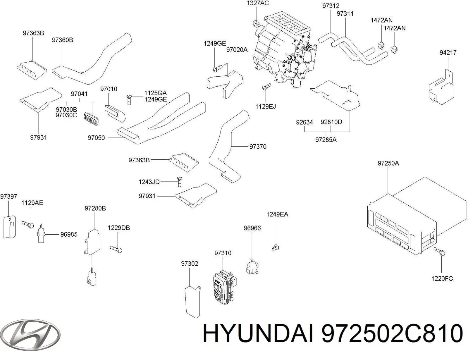 Купить 972502C810 Hyundai/Kia 