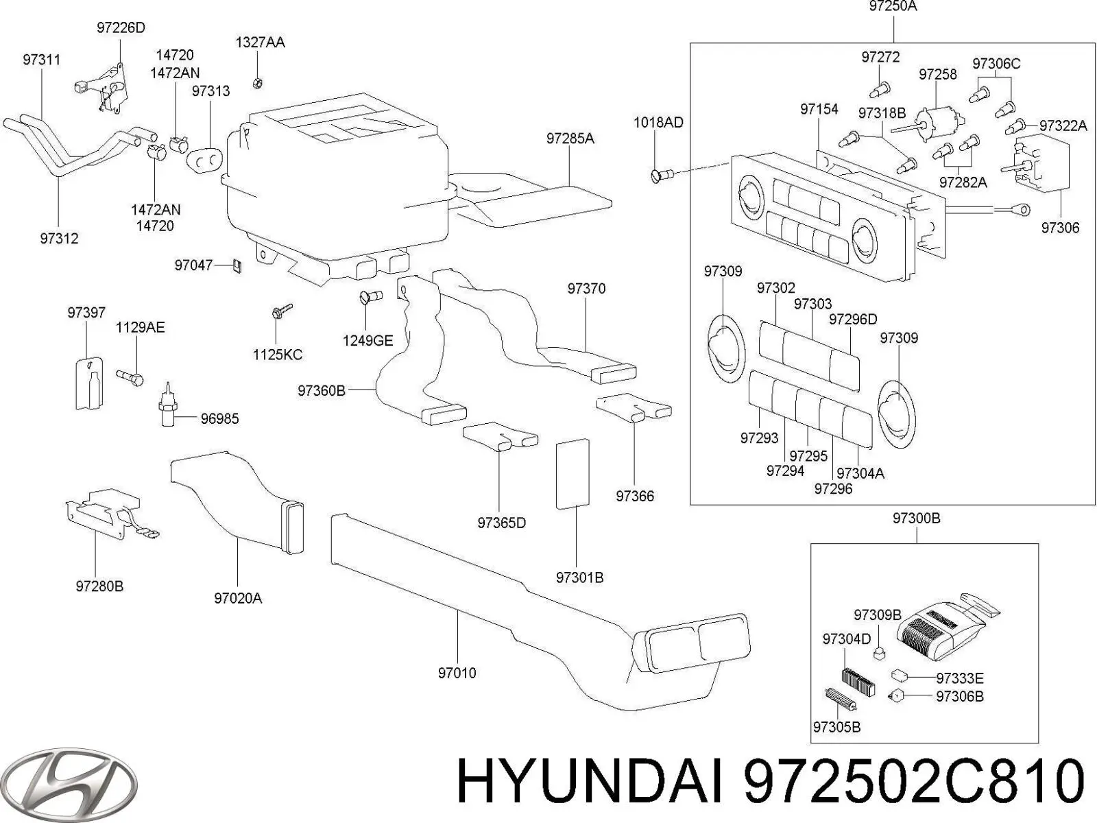  972502C810 Hyundai/Kia