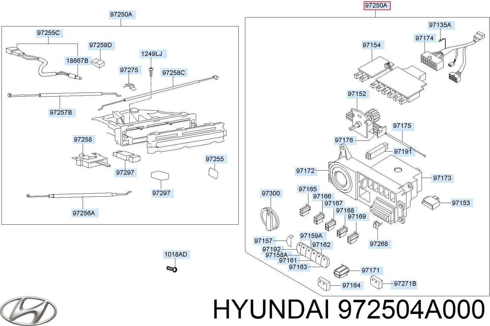  972504A000 Hyundai/Kia