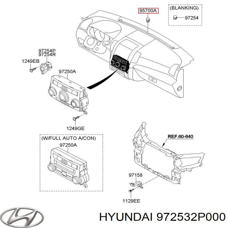  Hyundai/Kia 972532P000 цена, от 50.79 USD