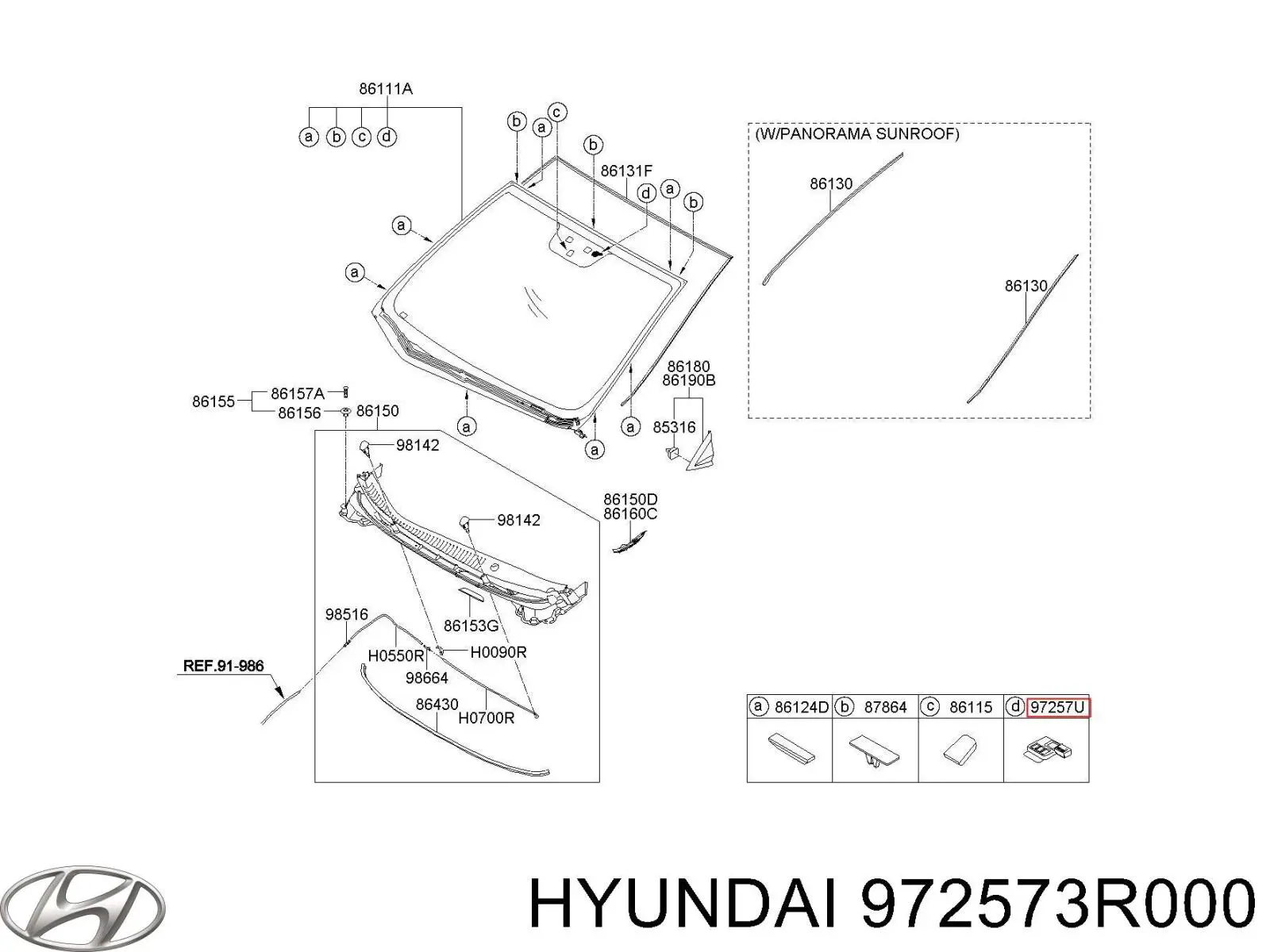 Sensor de chuva para Hyundai Elantra (MD)