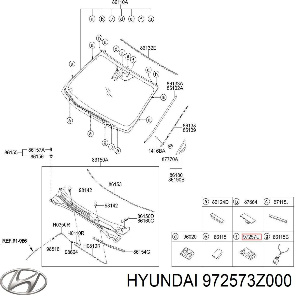  972573Z000 Hyundai/Kia