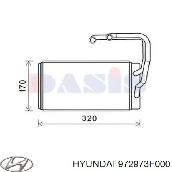 972973F000 Hyundai/Kia радиатор печки