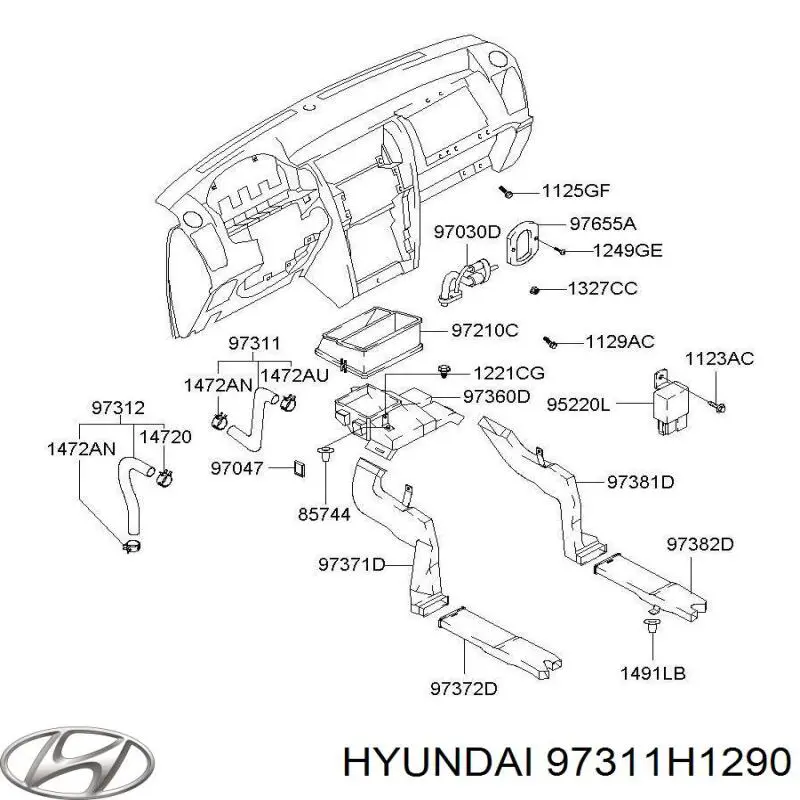  Hyundai/Kia 97311H1290 цена, от 13.94 USD