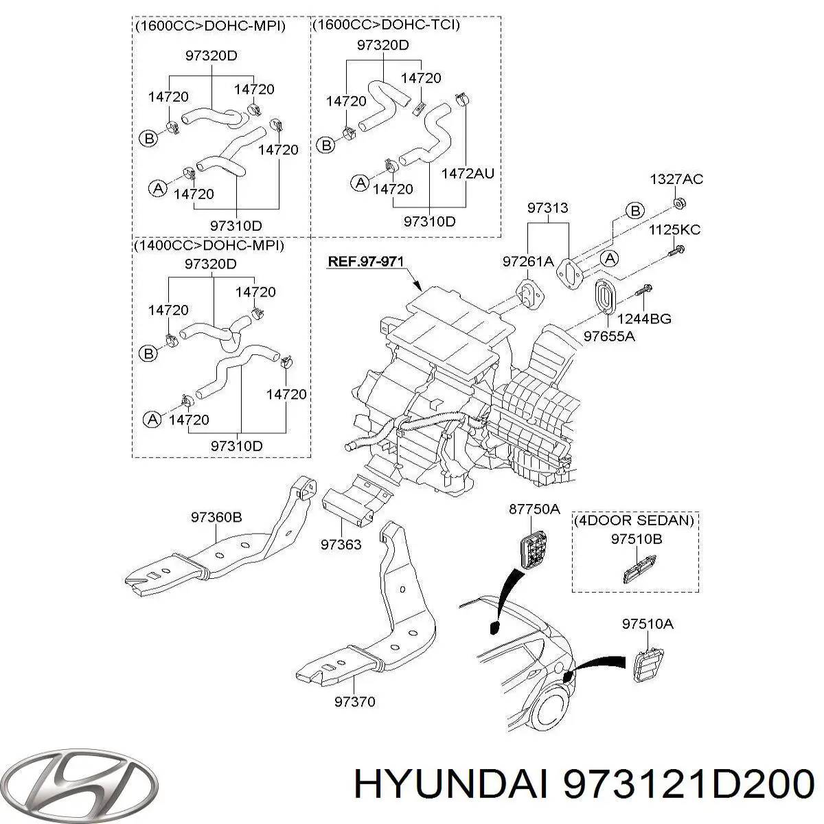  Hyundai/Kia 973121D200 цена, от  USD