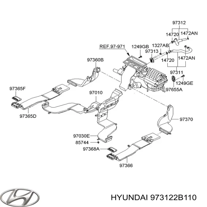  Hyundai/Kia 973122B110 цена, от 15.20 USD