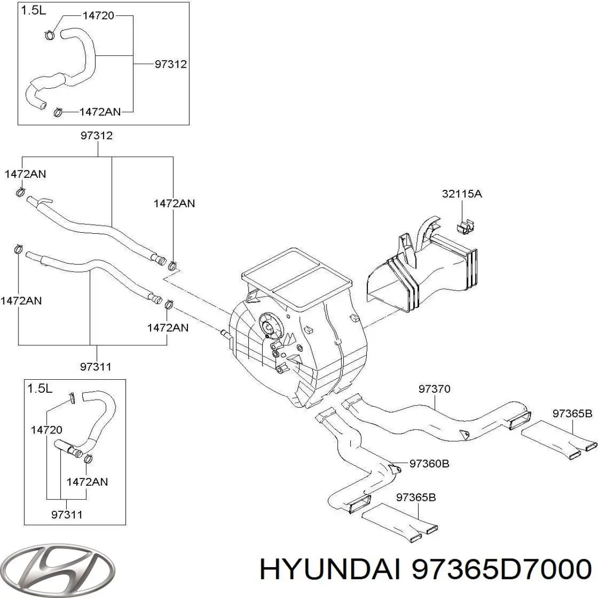  Hyundai/Kia 97365D7000 цена, от 6.33 USD
