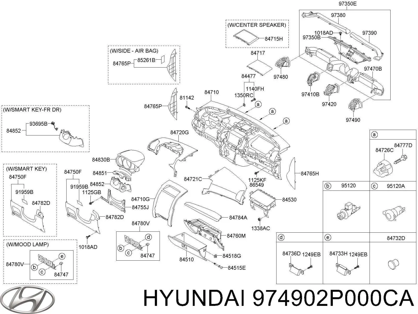  Hyundai/Kia 974902P000CA цена, от 12.71 USD