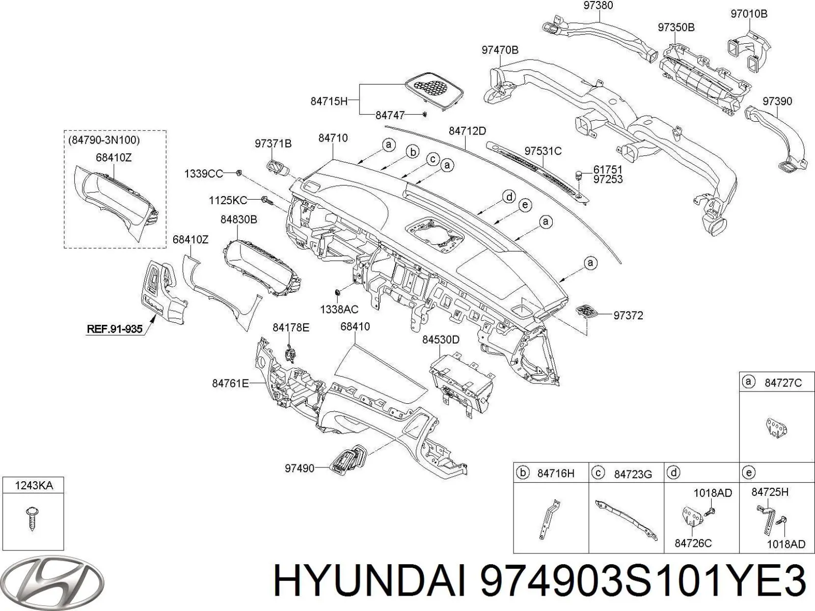  974903S101YE3 Hyundai/Kia