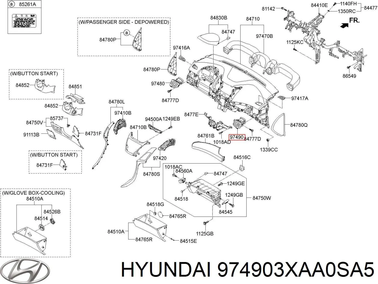  974903XAA0SA5 Hyundai/Kia