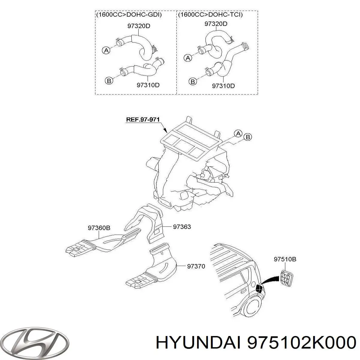  975102K000 Hyundai/Kia