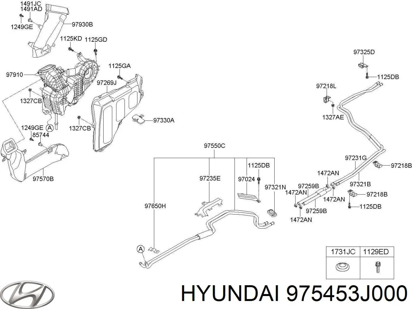  975453J000 Hyundai/Kia