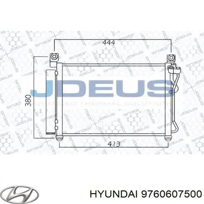 Купить 9760607500 Hyundai/Kia Радиатор системы охлаждения кондиционера