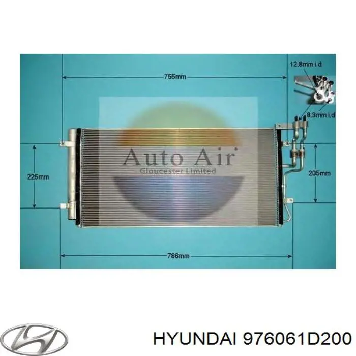 Конденсатор кондиционера Hyundai/Kia 976061D200 цена, от 86.82 USD