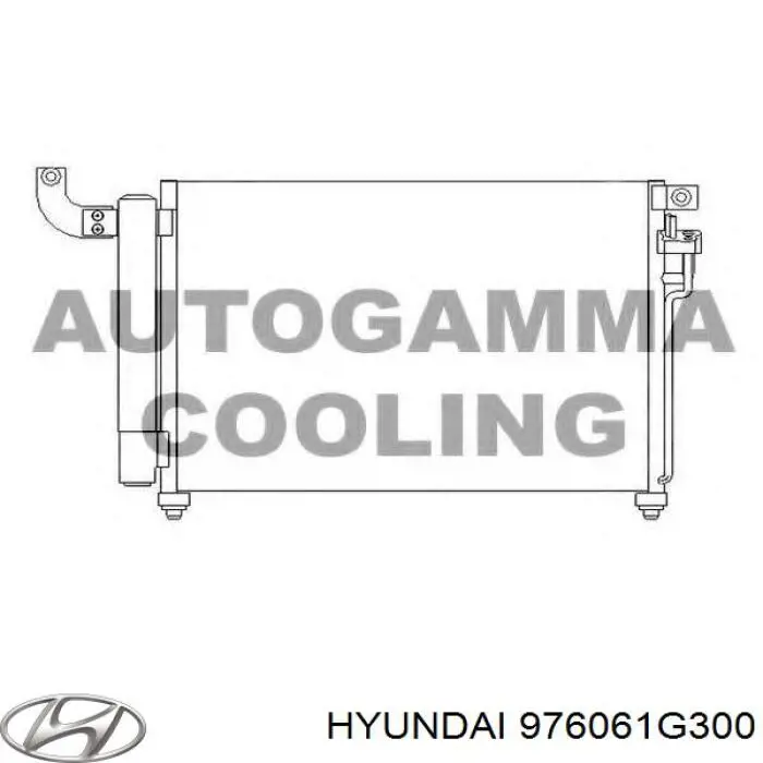Конденсатор кондиционера Hyundai/Kia 976061G300 цена, от 113.42 USD