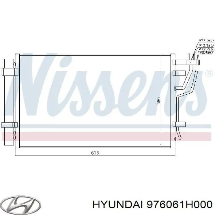 976061H000 Hyundai/Kia Конденсатор