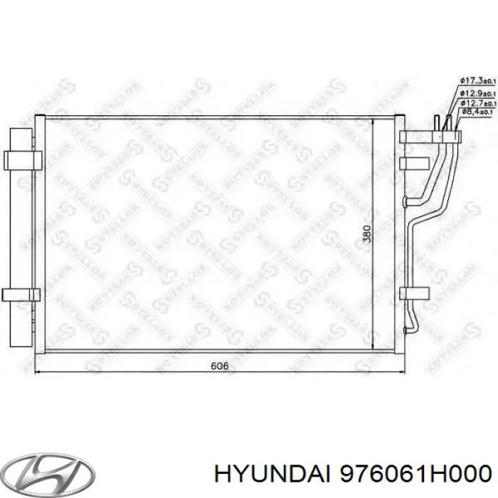 Радиатор охлаждения кондиционера Hyundai/Kia 976061H000