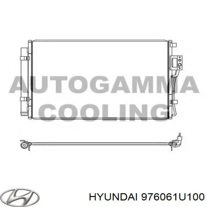 Конденсатор кондиционера Hyundai/Kia 976061U100 цена, от 33.04 USD