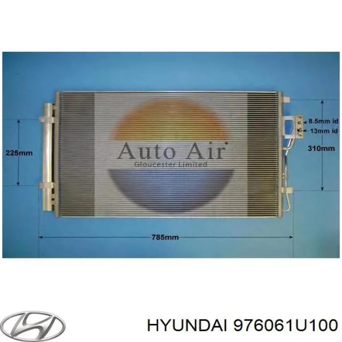 Купить 976061U100 Hyundai/Kia Радиатор системы охлаждения кондиционера