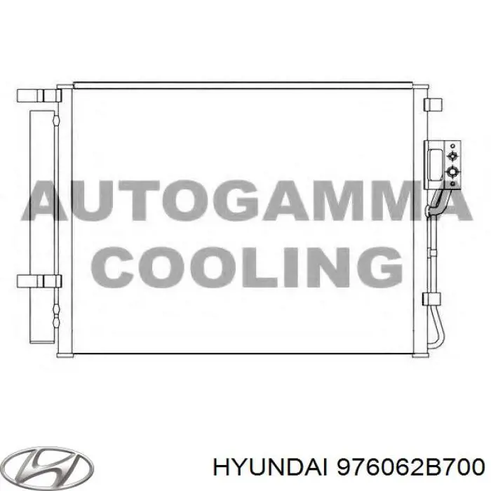 Конденсатор кондиционера Hyundai/Kia 976062B700 цена, от 63.49 USD