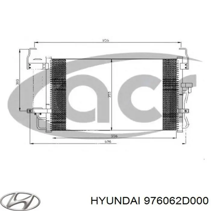 Купить 976062D000 Hyundai/Kia Радиатор системы охлаждения кондиционера
