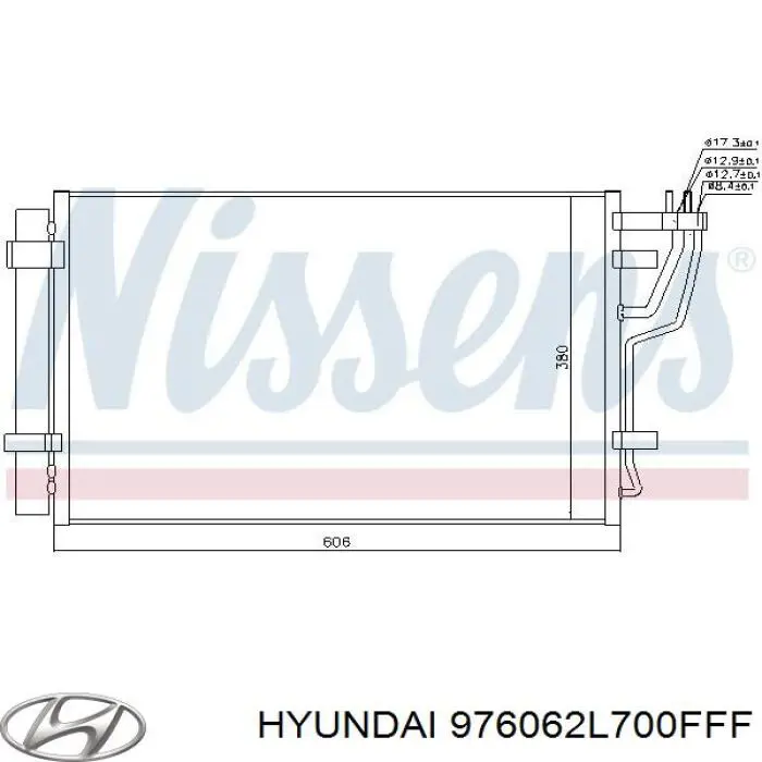 Купить 976062L700FFF Hyundai/Kia Радиатор системы охлаждения кондиционера