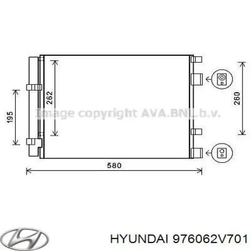 Радиатор кондиционера 976062V701 Hyundai/Kia