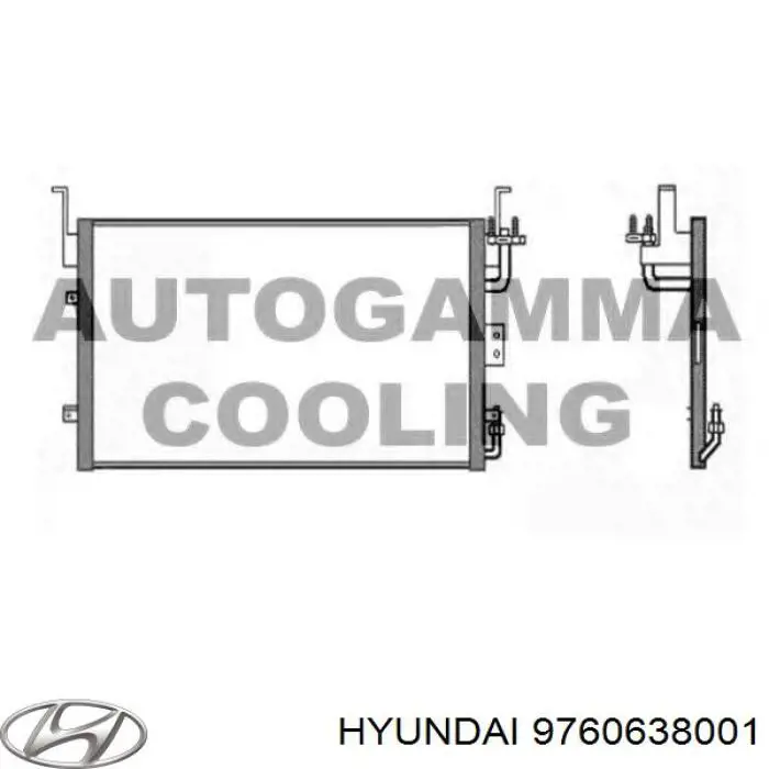 Конденсатор кондиционера Hyundai/Kia 9760638001 цена, от 72.43 USD
