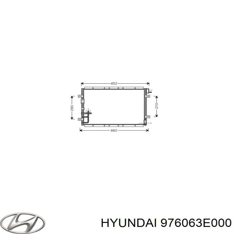 Купить 976063E000 Hyundai/Kia Радиатор системы охлаждения кондиционера