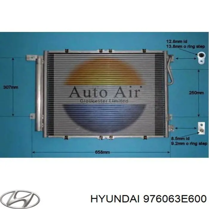 Купить 976063E600 Hyundai/Kia Радиатор системы охлаждения кондиционера